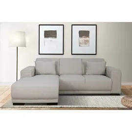 Home Affaire "BORNHOLM L-Form, B: 234 cm - OTTO. Verlässliche Qualität.", beige, B:234cm H:85cm T:162cm, 100% Polyester, Sofas, Ecksofa, Recamiere links oder rechts bestellbar, Wellenfederung, inkl. 2 Kissen