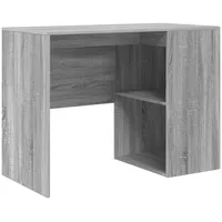 VidaXL Schreibtisch Grau Sonoma Holz Standard Stauraum