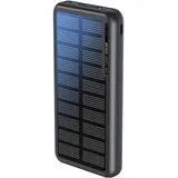 BOOMPODS Obi 10,000mAh Solar Powerbank - Black