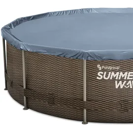 Summer Waves Active Frame Pool rund 457 x 106 cm braun