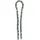 Master Lock 8011EURD Kette aus gehärtetem Stahl - viereckiges Glied - Vinylschlauch