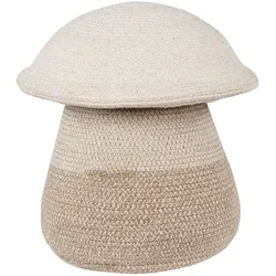 Lorena Canals - Pilz Aufbewahrungskorb, Mama, Ø 33 x 38 cm, natur / beige