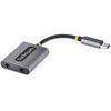 StarTech.com USB-C Audio Splitter, Adapter, Ohr-Adapter