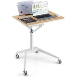 Sitz-Steh-Schreibtisch Stehpult Laptoptisch rollbar höhenverstellbar Alu Ständer