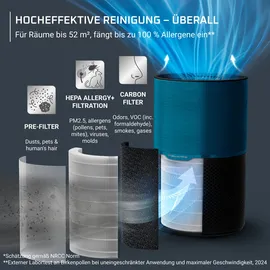 Rowenta Pure Air Compact blau/schwarz