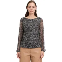 Betty & Co Blusenshirt mit Raffung Black-Nature,XL | XL