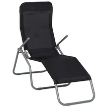 Merxx Gartenliege XXL 200 x 70 x 30 cm Schwarz