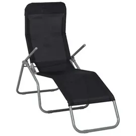 Merxx Gartenliege XXL 200 x 70 x 30 cm Schwarz