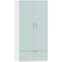 [en.casa] Kinderkleiderschrank Sandnes 123 x 60 x 40 cm Holz mintgrün