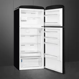 Smeg FAB50RBL5 Retro-Kühl-Gefrierkombination (400 l, 1921 mm hoch, Schwarz)