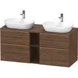 Duravit D-Neo Konsolenwaschtischunterbau wandhängend Nussbaum dunkel Matt 1400x550x664 mm - DE4970B0 DE4970B04210000,