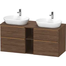 Duravit D-Neo Konsolenwaschtischunterbau wandhängend Nussbaum dunkel Matt 1400x550x664 mm - DE4970B0 DE4970B04210000,