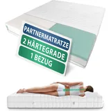 AM Qualitätsmatratzen Premium 7-Zonen Partnermatratze 140 x 200 cm H1 | H3
