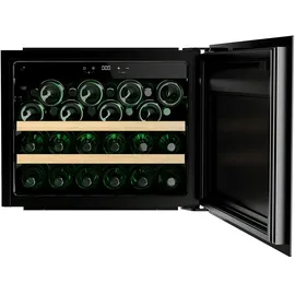 Cecotec Bolero GrandSommelier BI 28000 Touch Matt Black Compressor, 45x60 cm, für 28 Flaschen, 5-20 Grad einstellbar, Touch-Türöffnung, Kompressor, Holzregale, LED-Licht