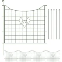 Teichzaun Zaun Gartenzaun Beeteinfassung Hundezaun Gartenzaunelement 5er Set