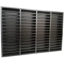 ecom instruments MC Regal 60 Kassetten Medienregal 60 x 30 x 90 cm Schwarz