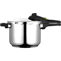 Fagor Rapid Xpress Schnellkochtopf 6 Litern, Induktion, Dampfkochtopf Express-Superschnell, Edelstahl 18/10, Alle Herdarten, Thermo-Diffusor-Boden, 2 Druckstufen, 5 Sicherheitssysteme 78511