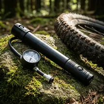 Crankbrothers Klic HV Handpumpe Manometer Midnight Edition schwarz