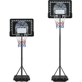 Yaheetech Basketballständer Schwarz 219 - 249 cm