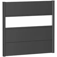 Biohort Sichtschutzelement 100 x 90 cm Dunkelgrau Metall