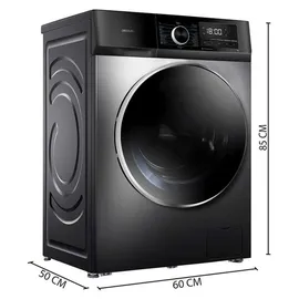 Cecotec Bolero Dresscode 7500 Inverter Waschmaschine (7 kg, 1400 U/min, Steel)