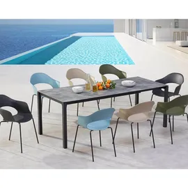 barths Palazzo Ausziehtisch 160-210 x 90 x 75 cm Anthrazit