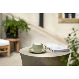 Villeroy & Boch Kaffeetasse mit Untertasse 0,19 l Grün 6 St.