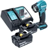 Makita DEADML 815 RM LED Akku Handleuchte 14,4 - 18 V 160 lm + 2x Akku 4,0 Ah + Ladegerät