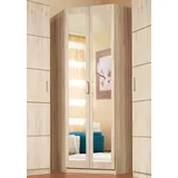 Priess Eckkleiderschrank PRIESS "Bilbao", braun (struktureichefarben hell), H:193cm T:36cm, Schränke, Eckkleiderschrank, mit 3 verschiedenen Fronten