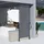 Outsunny Senkrechtmarkise 120 x 310 cm Grau