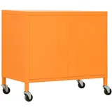 vidaXL Lagerschrank Orange 60x35x56 cm Stahl