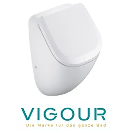 Vigour DERBY Urinal Zulauf verdeckt mit Deckel - Befestigungssatz, weiß