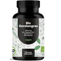 bloom naturals beauty supplements Bio Gerstengras Kapseln 180 St.