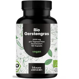 bloom naturals beauty supplements Bio Gerstengras Kapseln 180 St.