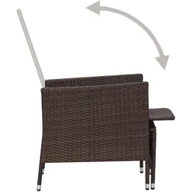 vidaXL Garten-Lounge-Set 2-tlg. braun 310232