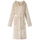 vidaXL Bademantel Hoodie Beige L