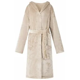 vidaXL Bademantel Hoodie Beige L