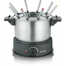 Severin Fo2473 Elektrische Fondue Edelstahl Und Schwarz 1,4l
