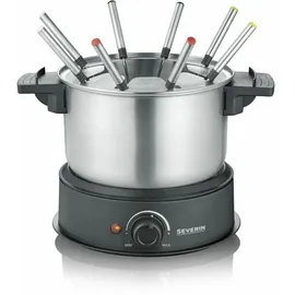 Severin Fo2473 Elektrische Fondue Edelstahl Und Schwarz 1,4l