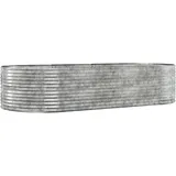 vidaXL Hochbeet Silbern 291 x 140 x 68 cm Silber
