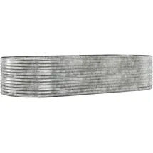 vidaXL Hochbeet Silbern 291 x 140 x 68 cm Silber