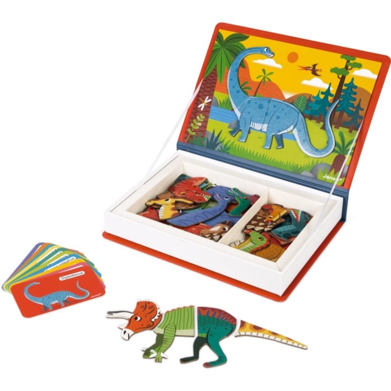 Janod Magnetibook Dinosaurus Magnettafel 3 y+ 1 St.