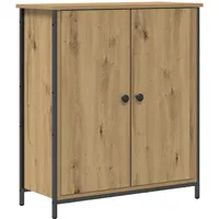 VidaXL Sideboard Artisan Eiche 70x30x80 cm Holzwerkstoff und Stahl