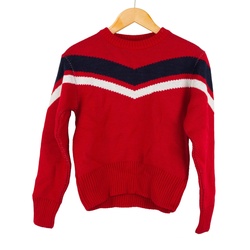 F2 Shannon Pulli crimson red Damen Pullover warm weich, Größe: M