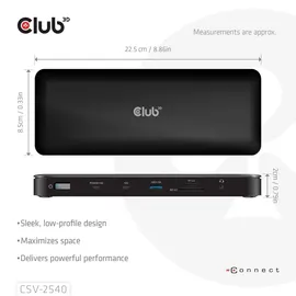 Club 3D 14-1 USB-C Quad-Display-Dockingstation