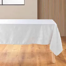 Douceur d'intérieur Flocons Tischdecke, rechteckig (140 x 240 cm), Weiß, Jacquard