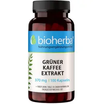 Bioherba Grüner Kaffee Kapseln Kaffee 370 mg 100 Kapseln