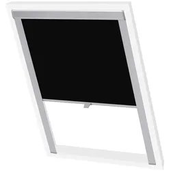 vidaXL Verdunklungsrollo Schwarz CK04