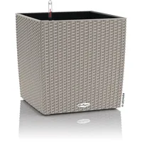 LECHUZA Cube Cottage 40 Komplettset 40 x 40 x 40 cm sandbraun