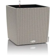 LECHUZA Cube Cottage 40 Komplettset 40 x 40 x 40 cm sandbraun